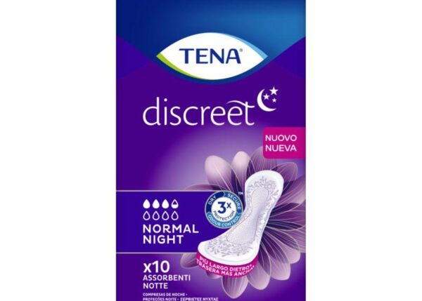 TENA ASSORBENTI DISCREET NORMALI NIGHT 10PZ