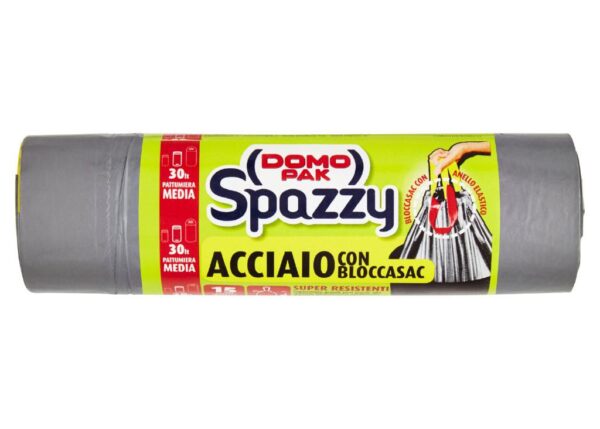 DOMOPAK SPAZZY 30 LT ACCIAIO