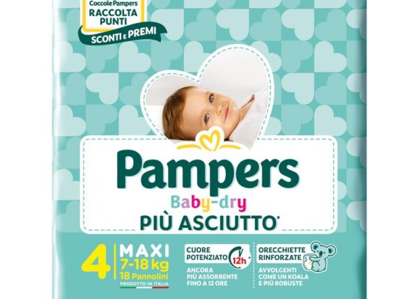 PAMPERS PANN. BABYDRY MAXIX18PZ