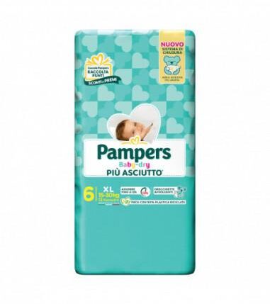PAMPERS PANN.BABY DRY 6 13PZ XL PIÃ™ ASCIUTTO