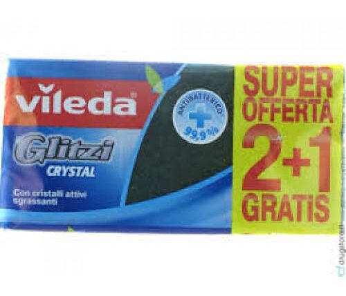 VILEDA GLITZI CRYSTAL FIBRA VERDE 2+1