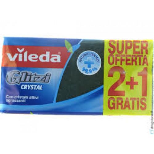 VILEDA GLITZI CRYSTAL FIBRA VERDE 2+1 VILEDA GLITZI CRYSTAL FIBRA VERDE 2+1