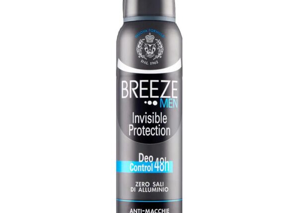BREEZE DEO SPRAY 150ML F.MEN INVISIBLE PROTECTION