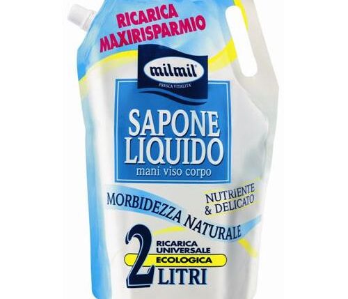 MIL MIL SAPONE LIQ.2LT BUSTA LATTE