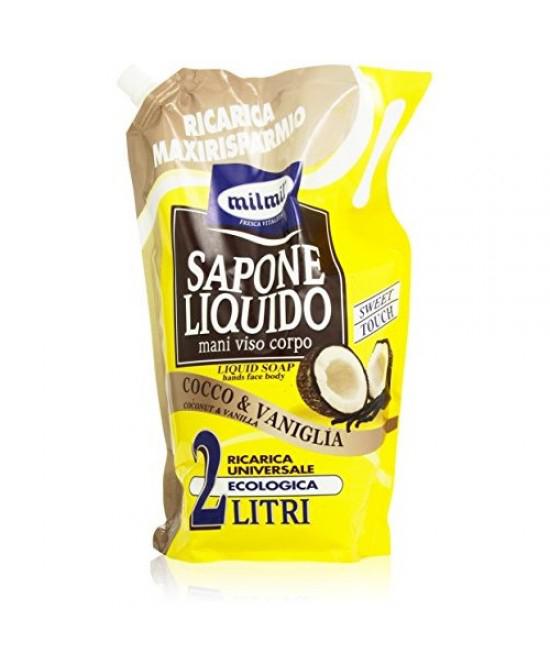 MIL MIL SAPONE LIQ.2LT BUSTA COCCO&VANIGLIA MIL MIL SAPONE LIQ.2LT BUSTA COCCO&VANIGLIA