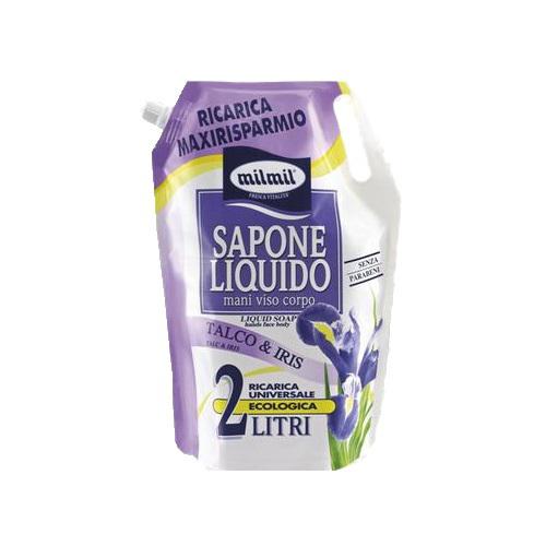 MIL MIL SAPONE LIQ.2LT BUSTA TALC.&IRIS MIL MIL SAPONE LIQ.2LT BUSTA TALC.&IRIS