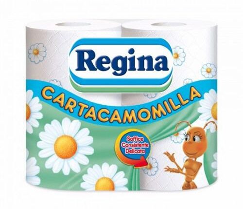 REGINA IGIENICA 4 ROTOLI 3V CAMOMILLA