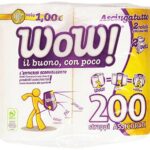WOW ASCIUGATUTTO 2 ROTOLI 2 VELI