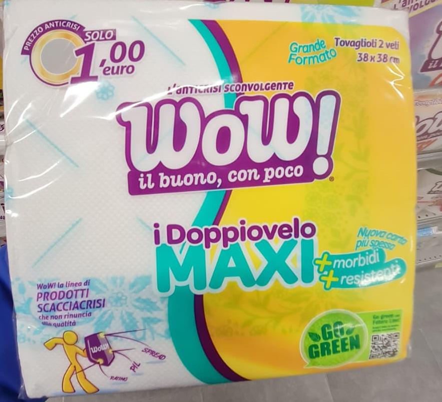 WOW TOV. MAXI 2V 38X38CM P43 P.LESS. WOW TOV. MAXI 2V 38X38CM P43 P.LESS.