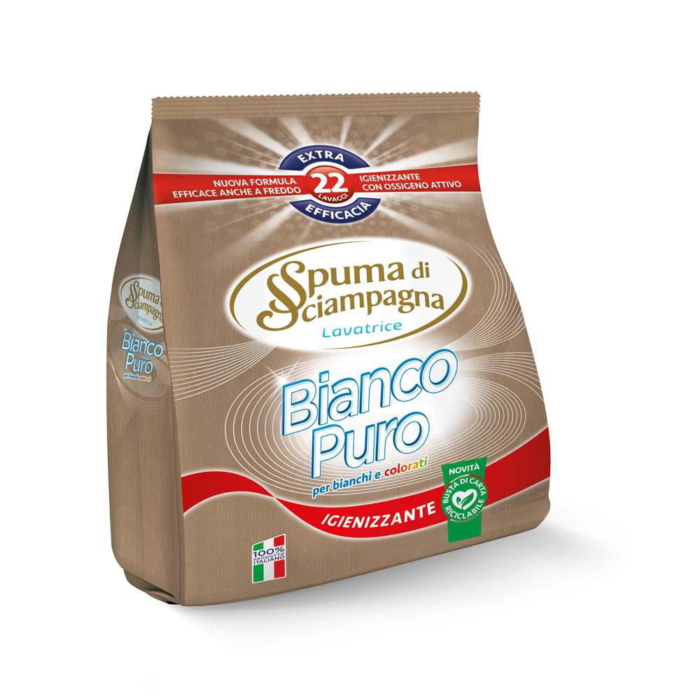 SPUMA SC. DET POLV 22M BIANCO PURO IGIENIZZANTE SPUMA SC. DET POLV 22M BIANCO PURO IGIENIZZANTE