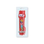 DOPLA ROSSO COLOR COLTELLI 20PZ