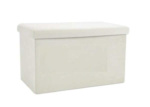 POUF RICHIUDIBILE 76X38CM VELLUTO CREMA ART.639741