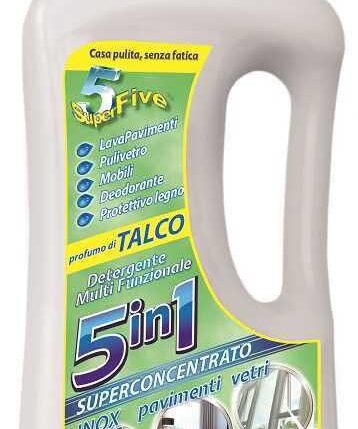 SUPERFIVE DETERGENTE 5IN1 MULTIFUNZIONALE TALCO