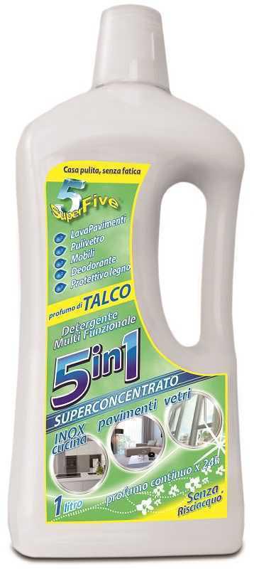 SUPERFIVE DETERGENTE 5IN1 MULTIFUNZIONALE TALCO SUPERFIVE DETERGENTE 5IN1 MULTIFUNZIONALE TALCO