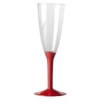 FLUTE + GAMBO 140CC BORDEAUX TRASPA ART.7597-38PS