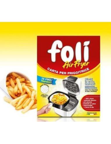 FOLI FOGLI PER FRIGGITRICE ARIA QUADRA 20X20CM 15P FOLI FOGLI PER FRIGGITRICE ARIA QUADRA 20X20CM 15P