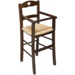 SEGGIOLONE BABY LEGNO ALTO NOCE SCURO $