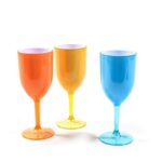 BICCHIERE VINO IN POLISTIRENE DIAM.8X20.5CM COLORI ASS. ART.12948 -