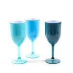 BICCHIERE VINO IN POLISTIRENE DIAM.8X20.5CM COL. ASS. ART.13037 -