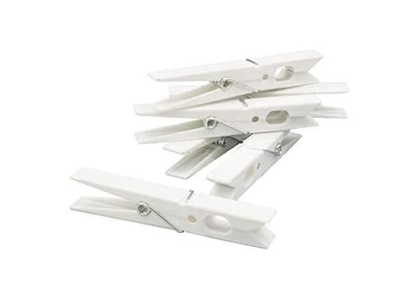 MOLLETTE PLASTICA BIANCA 12PZ