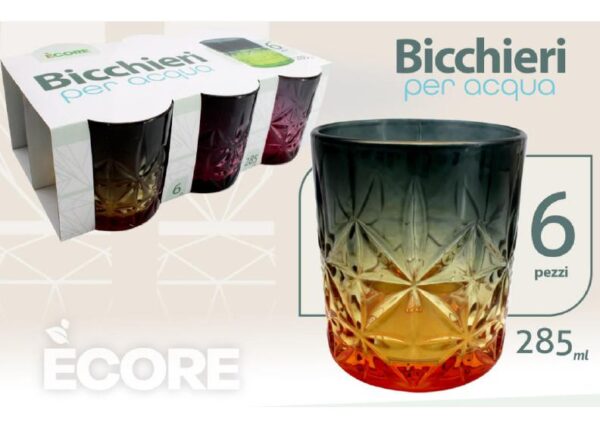 BICCHIERI FUMÃˆ 6PZ COLOR B