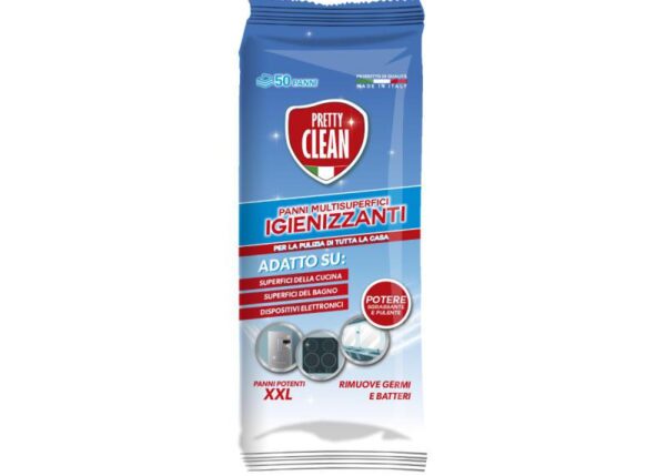PRETTY CLEAN WET WIPES 50 PANNI MULTISUP. IGIEN. ART.62400