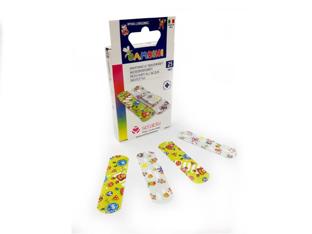 SETABLU CEROTTI PER BAMBINI 25PZ MEDI SETABLU CEROTTI PER BAMBINI 25PZ MEDI
