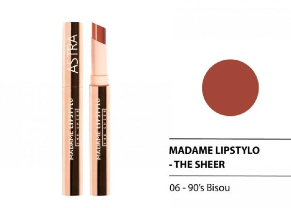 ASTRA MADAME LIPSTYLO THE SHEER N.06