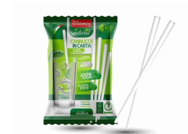 SETABLU CANNUCCE CARTA BCO CF100 PZ INCARTO SING