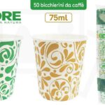 BICCHIERI CARTA CAFFE DECORA PZ-50 $