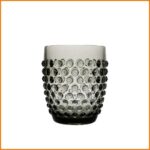 BICCHIERE BUBBLES GRIGIO 8,5X10,5CM ART.80138