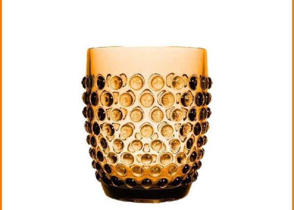 BICCHIERE BUBBLES ORANGE 8,5X10,5 M ART.80139