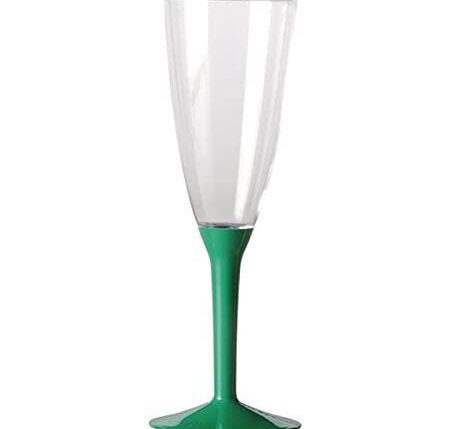 FLUTE 13CL TRASPARENTI VERDE 8PZ