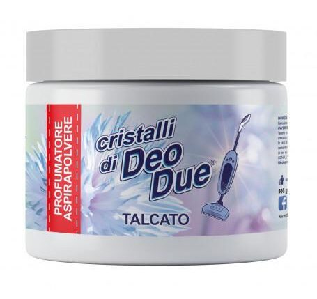 DEO DUE CRISTALLI 500GR TALCATO PROF. PER ASPIRAPOLVERE