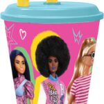 BARBIE BICCHIERE C/CANN. 430ML ST15930