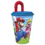SUPER MARIO BICCHIERE C/CANNUCCIA 430ML ST21430