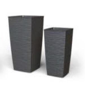 VASO AURORA QUADRO 25X25X46,5 ANTHRACITE ART.179