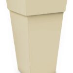 VASO MELROSE QUADRO ALTO BEIGE 40X40X50CM.ARTVS00401