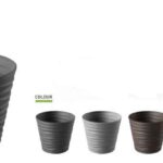 VASO BORA ALTO ROTONDO 30X66H TORTORA ART.BM00062