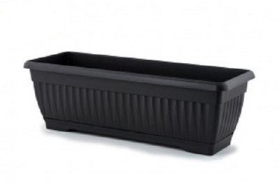 FIORIERA MEDITERAN RETT. 50X19X16,5H ANTRACITE