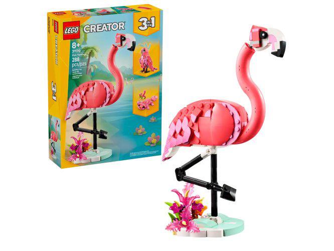 LEGO CREATOR ANIMALI SELVATICI: FENICOTTERO ROSA 31170 LEGO CREATOR ANIMALI SELVATICI: FENICOTTERO ROSA 31170