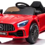 AUTO MERCEDES GT 12V CON SEDILE IN PELLE ROSSO