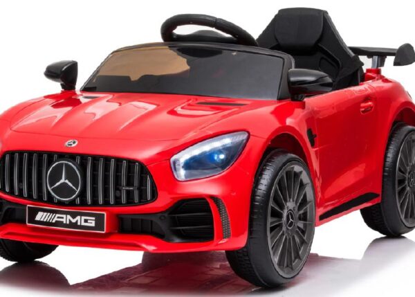 AUTO MERCEDES GT 12V CON SEDILE IN PELLE ROSSO