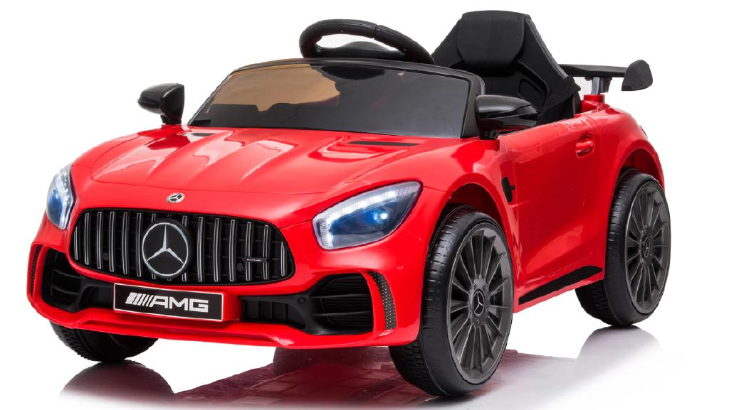 AUTO MERCEDES GT 12V CON SEDILE IN PELLE ROSSO AUTO MERCEDES GT 12V CON SEDILE IN PELLE ROSSO