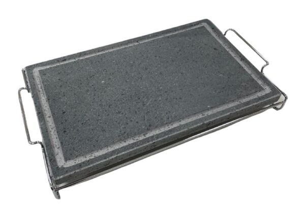 PIETRA LAVICA C/STAND INOX 25X40CM $