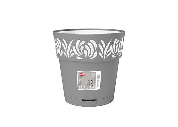 VASO GAIA D25CM GRIGIO/BIANCO