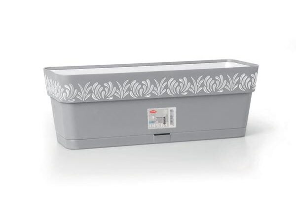 FIORIERA GAIA 50CM GRIGIO/BIANCO