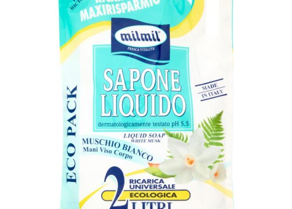 MIL MIL SAPONE LIQ.2LT BUSTA MUSCHIO BIANCO