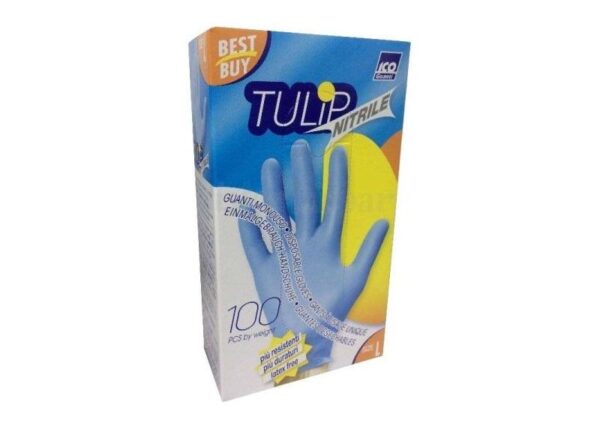 TULIP GUANTI NITRILE BLU 100PZ MIS.XL