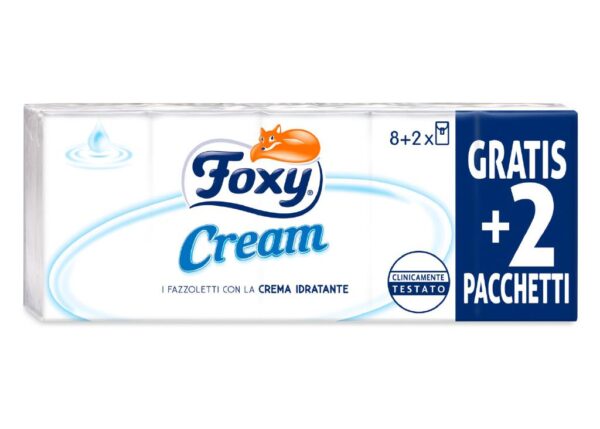 FOXY FAZZOLETTI 8+2PZ CREAM 4V. C4
